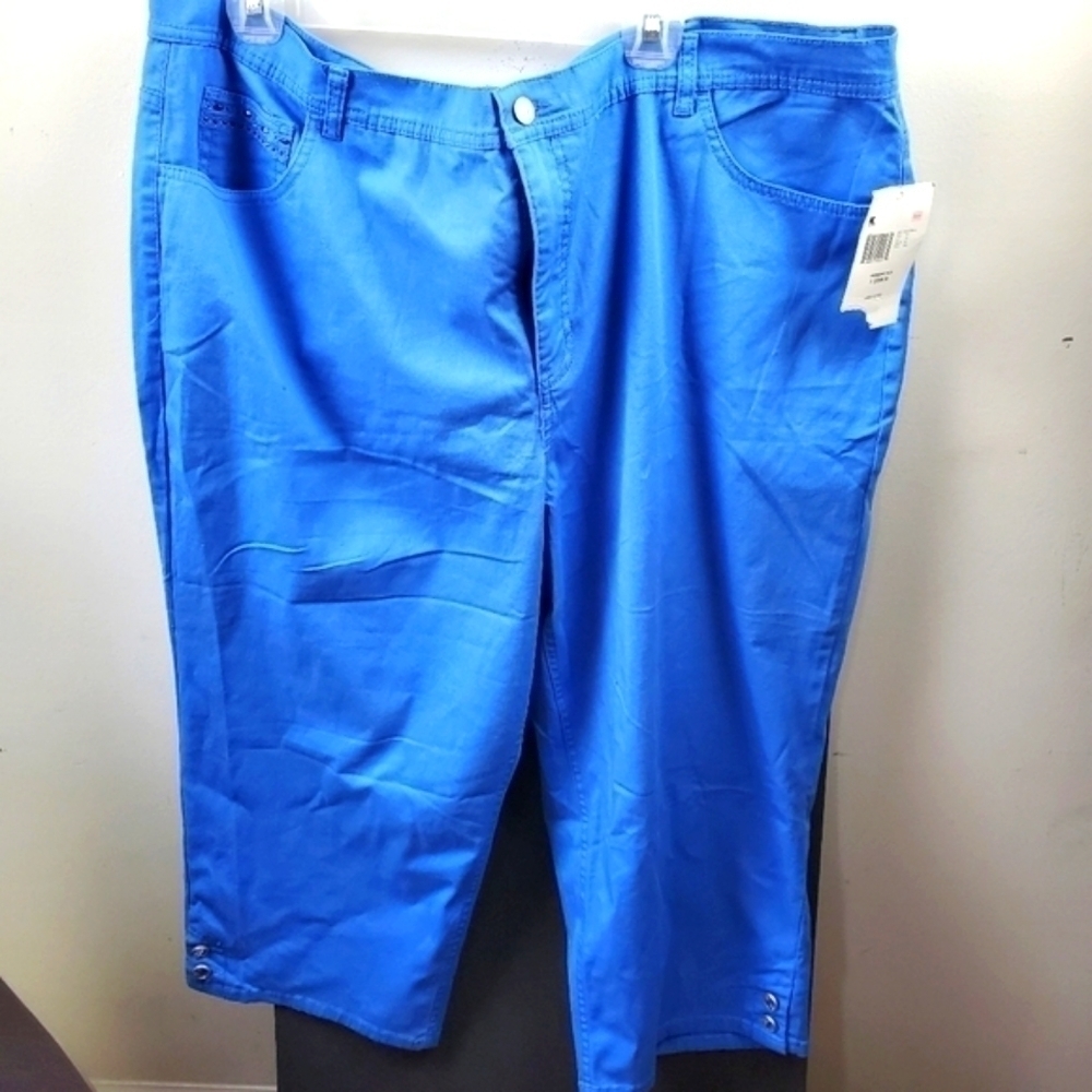 Jaclyn Smith Blue capri